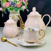 Чайный сервиз Нежность Lenardi нежно розовый 16 предметов