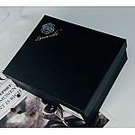 Чайный сервиз на 6 персон 17 предметов 220 мл Розаль Lenardi белый черная роза