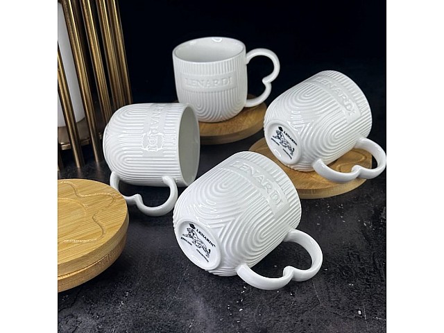 Кофейный набор на 6 персон 12 предметов 125 мл Bamboo Lenardi