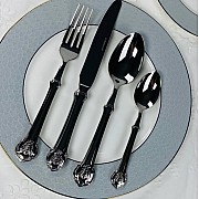 Набор столовых приборов Mukha Lenardi на 6 персон 24 предмета серебро