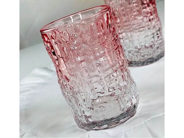 Набор из 6 стаканов 250 мл Glass Color Lenardi красный