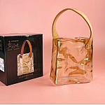 Декоративная ваза для цветов 17 см Fiore Lenardi янтарная