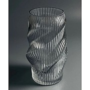 Декоративная ваза для цветов 24см Vase Lenardi серая