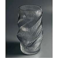 Декоративная ваза для цветов 24см Vase Lenardi серая