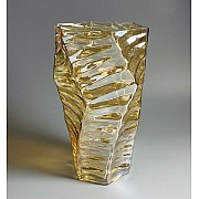 Декоративная ваза для цветов 33см Vase Lenardi желтая