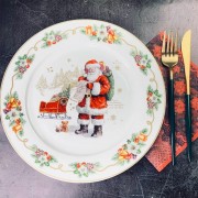 Набор 6 тарелок Новогодний Lenardi 27 см