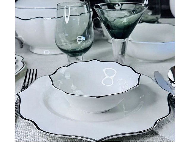 Набор из 6 салатников 15 см Magnolia Silver Lenardi