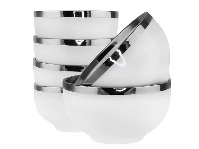 Набор из 6 салатников 11 см Multicolor Lenardi