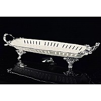 Блюдо фигурное 43 см Atlantis Lenardi на ножках с ручками