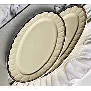 Набор из 2 овальных блюд 35,5см Империал золото Lenardi