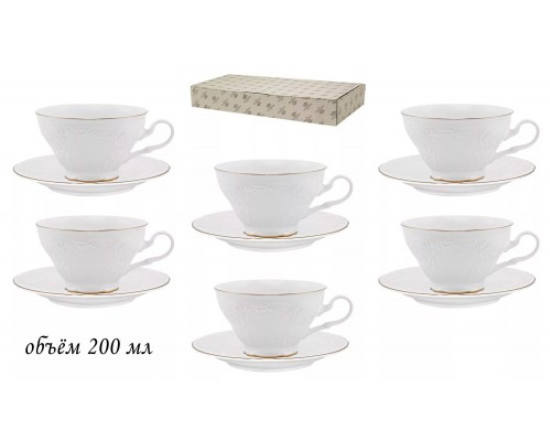 Чайный набор Maria Gold Lenardi 12 предметов