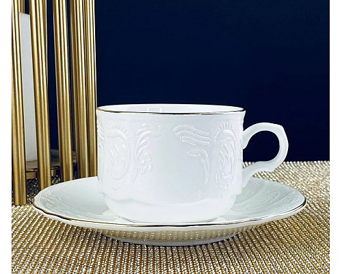 Чайный набор Maria Gold Lenardi на 6 персон 12 предметов