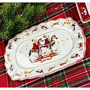 Набор из 2 прямоугольных блюд 26 см Новогодний Lenardi