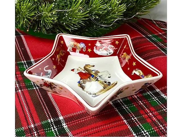 Глубокое блюдо 14 см Новогодний Lenardi