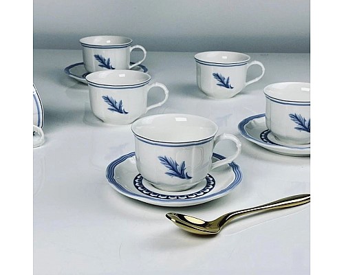 Кофейный набор на 6 персон 12 предметов 120 мл Андорра Lenardi