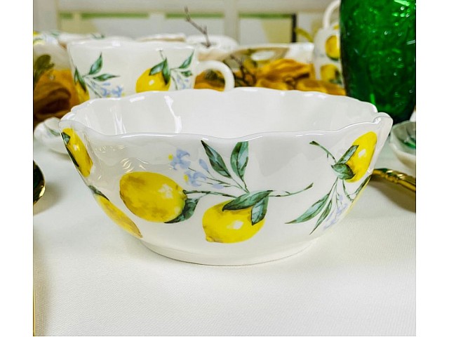 Набор из 6 салатников 15 см Лимоны Lenardi
