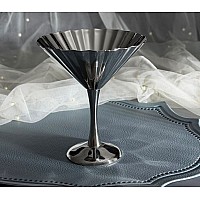 Креманка на ножке рифленая Steel Lenardi