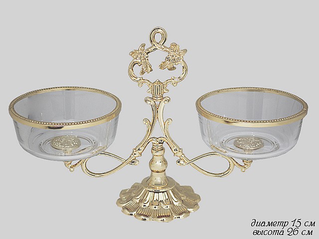 Менажница на ножке Империя Lenardi 26 см