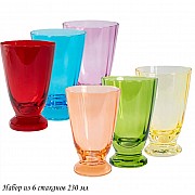 Набор из 6 стаканов 230 мл Rainbow Lenardi