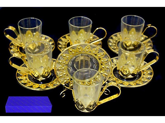 Чайный набор Позолоченный металл