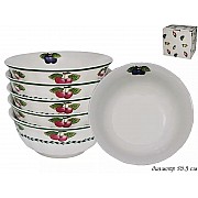 Набор из 6 салатников Фрукты Lenardi 16 см