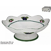 Фруктовница на ножке 25 см Фрукты Lenardi