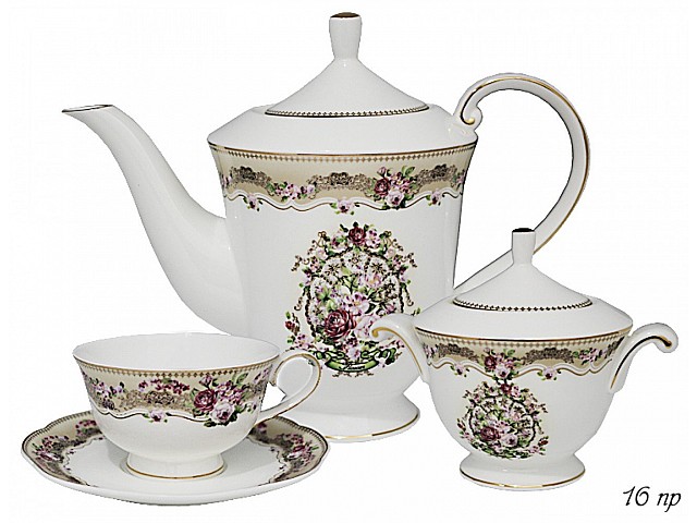 Чайный сервиз Селена Lenardi на 6 персон 16 предметов