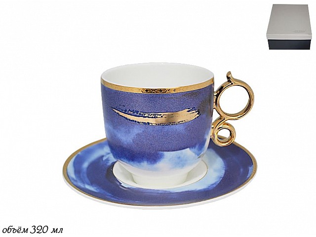 Чашка с блюдцем Океан Lenardi