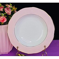 Набор 6 глубоких тарелок 23 см Pink Lenardi