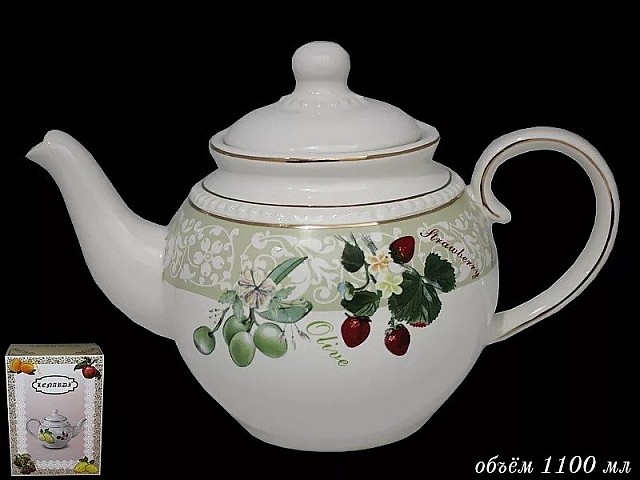 Чайник заварочный Lenardi Фрукты 1,1 л