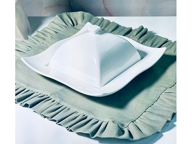 Квадратное блюдо 28 см с крышкой Bianco Lenardi