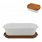 Квадратная форма-блюдо для запекания 26 см с крышкой/подставкой Stove Lenardi