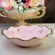 Салатник Lenardi Бабочки розовые 21,5 см