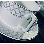 Чайный набор Версаль серебро Lenardi на 6 персон 12 предметов