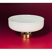 Конфетница 15,5см на ножке Multicolor Lenardi белая