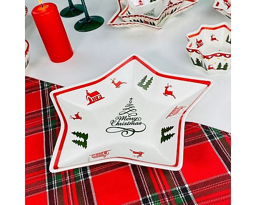 Блюдо 25,5 см Новогодний Lenardi