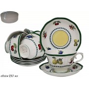 Чайный набор Lenardi Фрукты 12 предметов 250 мл