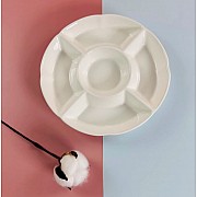 Круглая менажница 20 см Bianco Lenardi