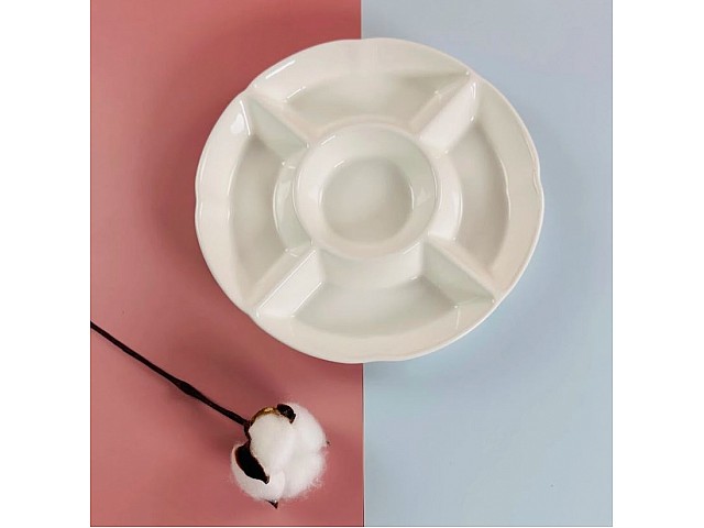 Круглая менажница 20 см Bianco Lenardi