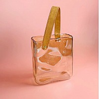 Декоративная ваза для цветов 19 см Fiore Lenardi янтарная