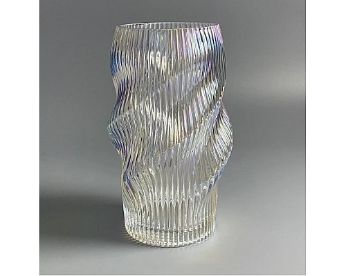 Декоративная ваза для цветов 24см Vase Lenardi перламутр