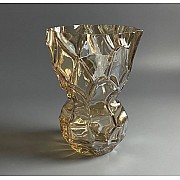Декоративная ваза для цветов 25см Vase Lenardi желтая