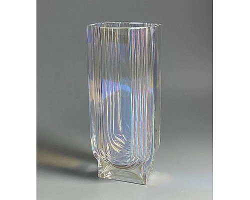 Декоративная ваза для цветов 30см Vase Lenardi перламутр