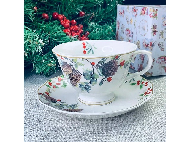 Чайный набор Шишки Lenardi 12 предметов