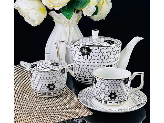 Чайный сервиз Соты Lenardi на 6 персон 14 предметов