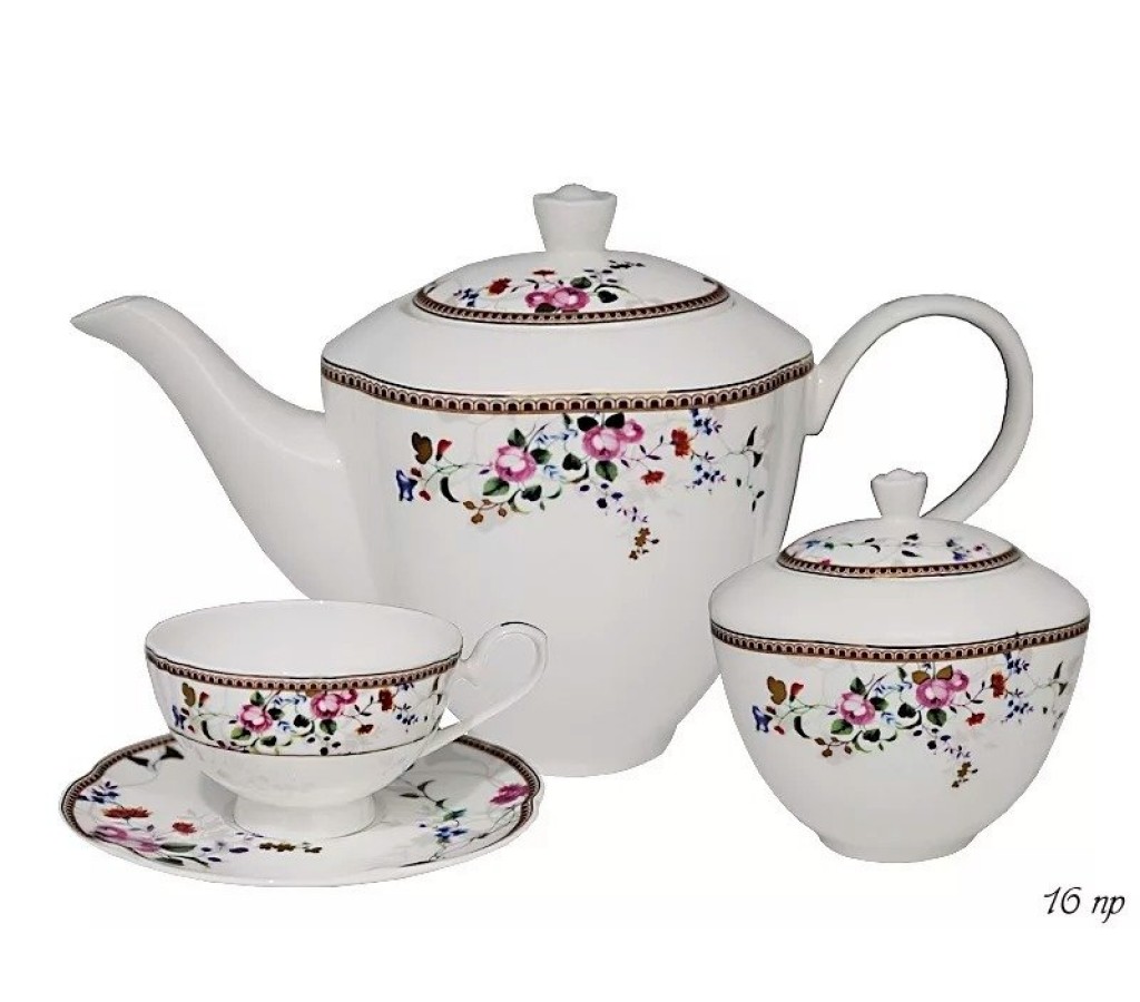 Чайный сервиз Lenardi Английская роза 16 предметов купить с доставкой в ...