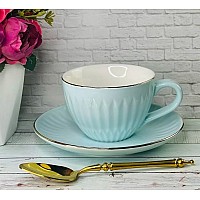 Чайный набор Spada Lenardi голубой на 6 персон 12 предметов