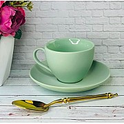 Кофейный набор на 6 персон 12 предметов Lesto Lenardi зеленый