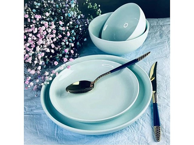 Обеденный сервиз на 6 персон 24 предмета Lesto Lenardi голубой