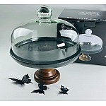 Тортовница 28 см на ножке с крышкой Blackwood Lenardi